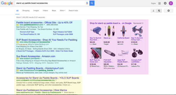 Google Search Results Page