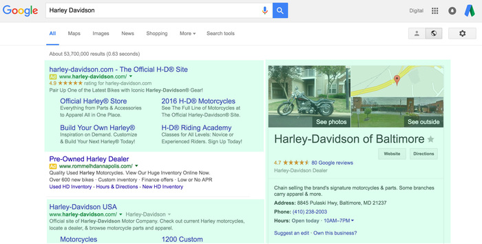 Advertising on your brand can let you take over the search engine results page