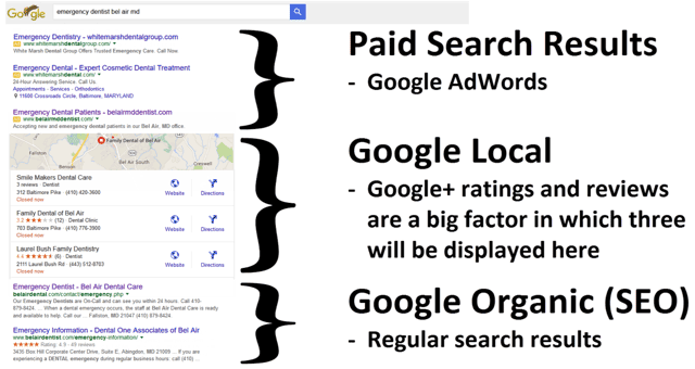 search results page
